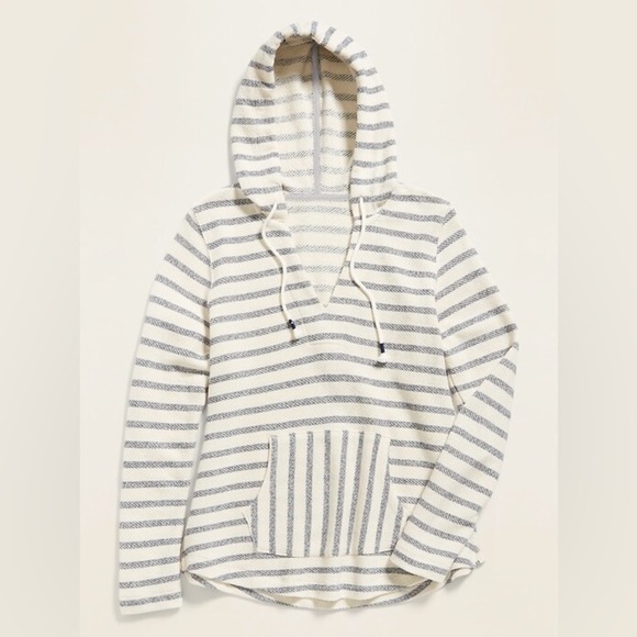 Old Navy Women’s Striped Pullover Hoodie Size Large - Picture 2 of 6